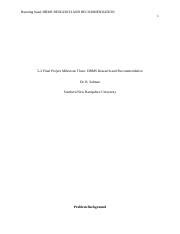 Final Project Milestone Three Dbms Research And Recommendation Docx