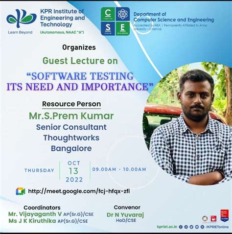 Software Testing Its Need And Importance Kpr Institute Engineering And