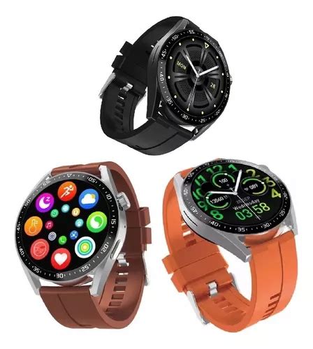 Rel Gio Inteligente Smartwatch Hw Redondo Unissex Nfc Parcelamento