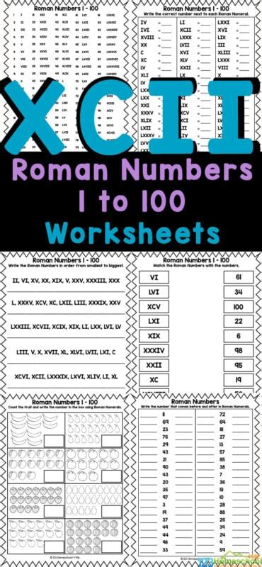 Roman Numbers Counting To Worksheets Worksheets Library