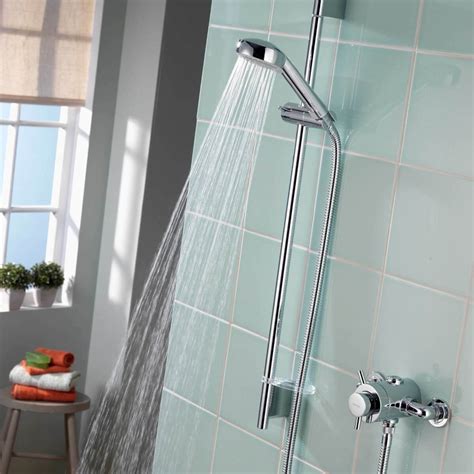 Aqualisa Aspire Dl Chrome Exposed Thermostatic Shower Mixer Valve With Kit