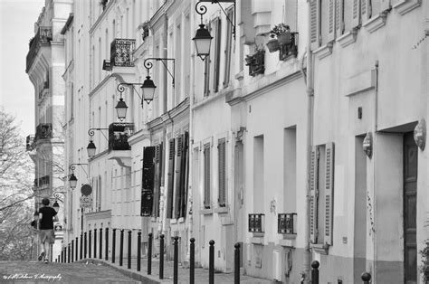 Fond D Cran Rue Gens Urbain Noir Et Blanc Paris France