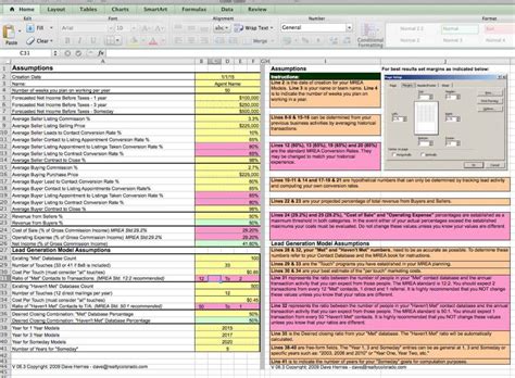 Real Estate Investment Evaluation Spreadsheet — Db