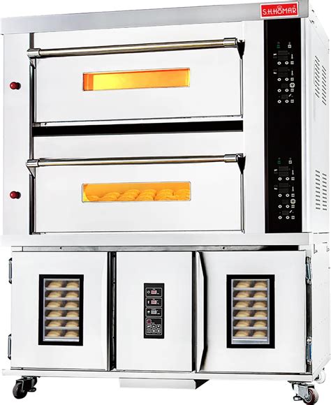 Bread Bun Undercounter Proofer With Gas Double Deck Oven N E F