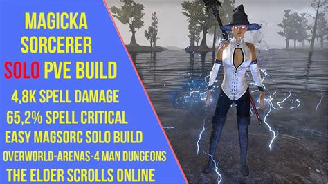 ESO Magicka Sorcerer Solo PVE Build Easy Magicka Sorcerer Solo Build