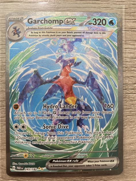 Pokémon TCG Garchomp ex Paradox Rift 245 182 Holo Special Illustration