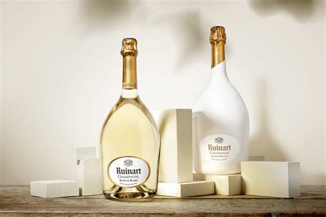 Ruinart Blanc de Blancs and Rosé second skin case also comes out in