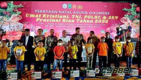 Perayaan Natal Agung Oikumene TNI Polri Dan ASN Provinsi Riau Penuh