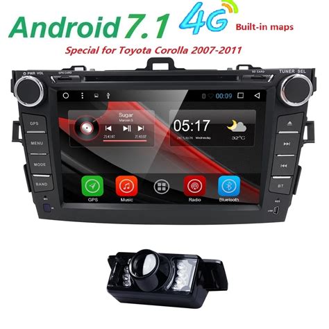 Autoradio 2 Din Android 71 Car Dvd Player For Toyota Corolla 2008 2007