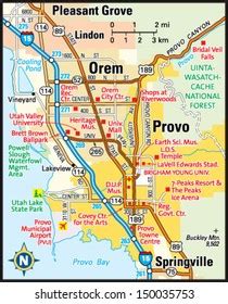 346 Provo Utah Map Images, Stock Photos & Vectors | Shutterstock