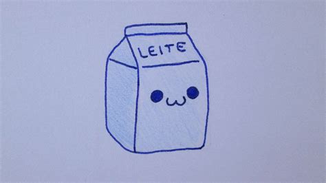 How To Draw A Kawaii Milk Carton Youtube