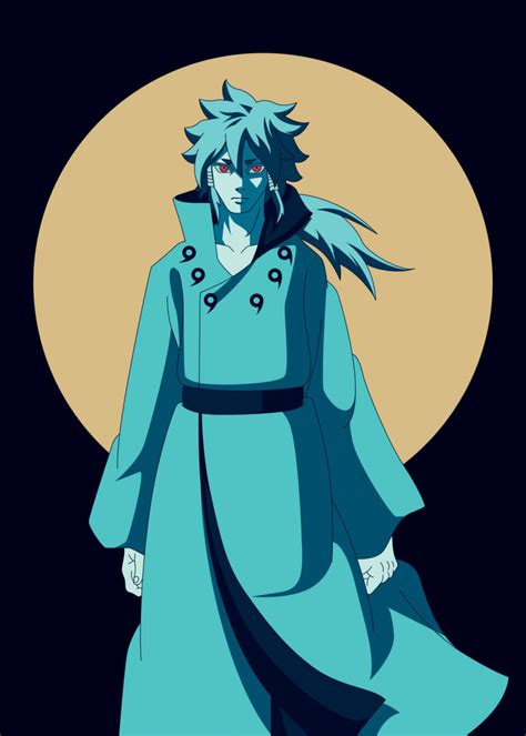 Indra Otsutsuki Poster By Sugoi Art Displate Naruto Sketch