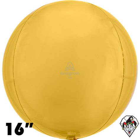 16 Inch Orbz Gold Foil Balloon Anagram 1ct