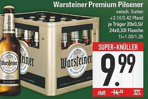 Warsteiner Premium Pilsener Angebot Bei E Center Prospekte De