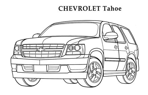 Tahoe Sketch Coloring Page