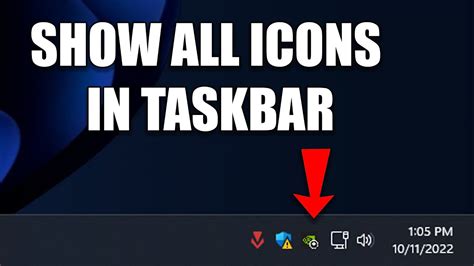 How To Always Show All Icons And Notifications On The Taskbar In