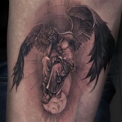 Share more than 73 fallen angel painting tattoo best - in.cdgdbentre