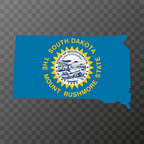 South Dakota State Flag Vector Illustration Vector Art At