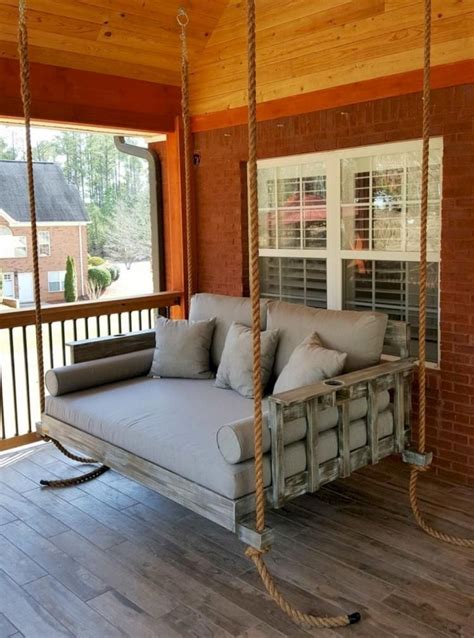 35 Cozy Rustic Porch Swing Design Ideas Rustic Porch Swing Porch