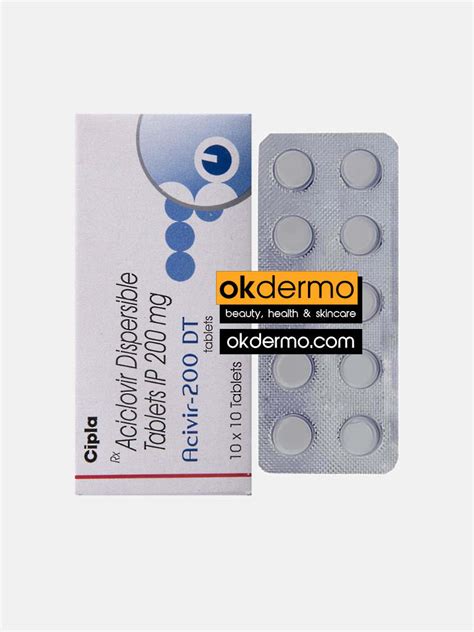 Acivir Dt Acyclovir Dispersible Tablets Okdermo Skin Care