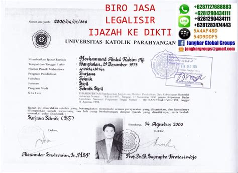 LEGALISIR IJAZAH DI DIKTI Jangkar Global Groups