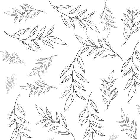 Seamless Pattern Of Leaves On A Transparent Background 35509697 PNG