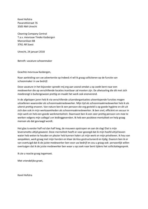 Sollicitatiebrief Koeltechnieker Gratis Voorbeeld Junior Koelmonteur