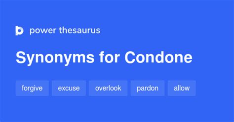 condone synonyms  similar words phrases
