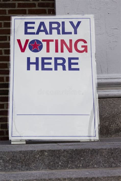 VOTING HERE Banner Stock Image Image Of Sign Voting 129693551