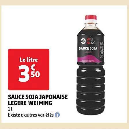 Promo Sauce Soja Japonaise L G Re Wei Ming Chez Auchan Icatalogue Fr