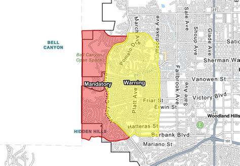 Southern California wildfire evacuation maps