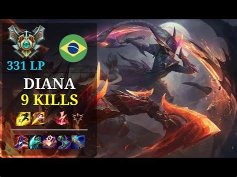 Diana Jungle Vs Viego 9 Kills Moon Sword BR Grandmaster 331 LP