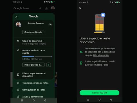 Nueva forma de liberar espacio en tu móvil Android con Google Fotos