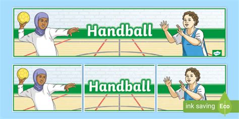 Handball Display Banner Teacher Made Twinkl