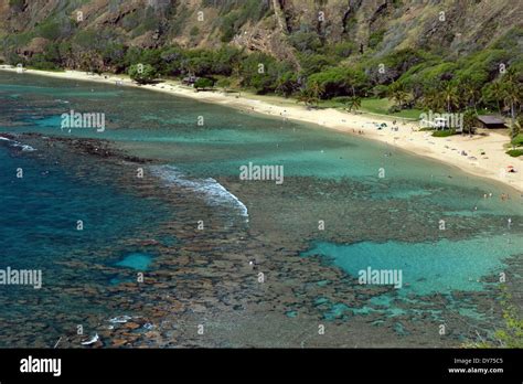 Hanauma Bay Nature Preserve Park, Oahu, Hawaii, USA Stock Photo - Alamy