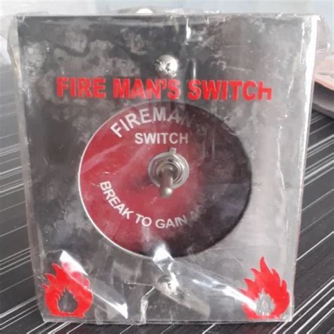 manufacturing red elevator fireman switch flush push button