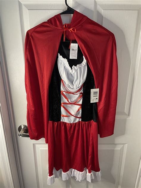 Little red riding Hood Adult Costume With Cape One Si… - Gem