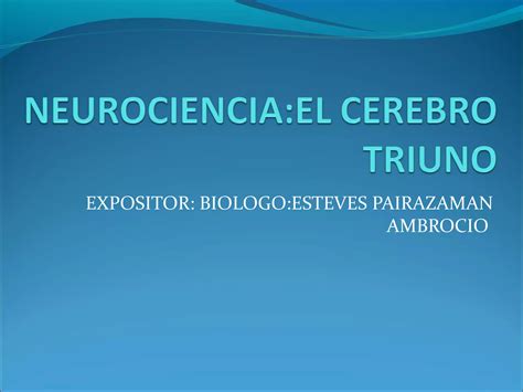 El Cerebro Triuno 3 PPT Descarga Gratuita