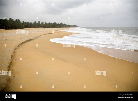 An Overcast Kappad Beach In Kerala Stock Photo Alamy