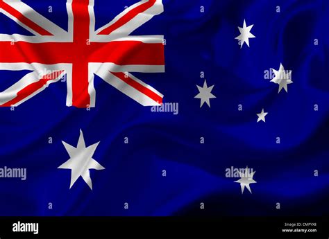 Australia waving flag Stock Photo - Alamy