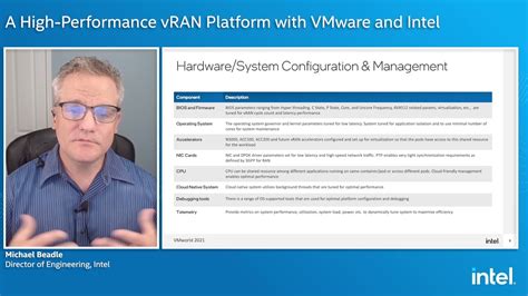 A High Performance Vran Platform With Vmware And Intel Youtube