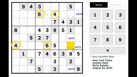 New York Times Sudoku Hard August Youtube