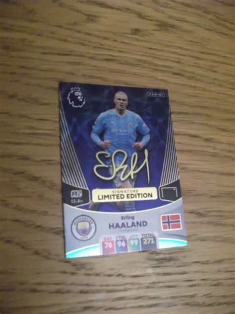 Panini Premier League Adrenalyn Xl Erling Haaland Signature