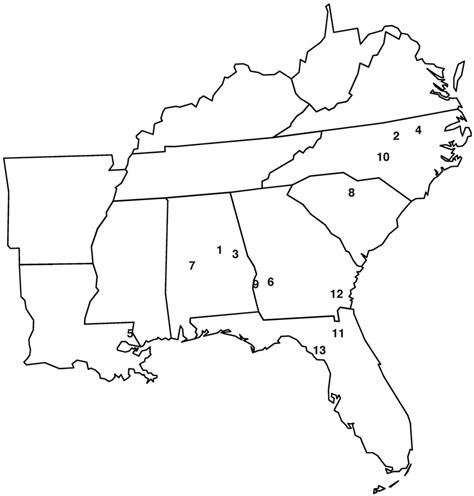 Southeast Usa Map