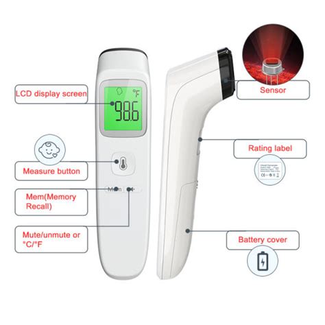 China Finicare Ir200 Infrared Forehead Thermometer Non Contact Digital Thermometers Ce Approved