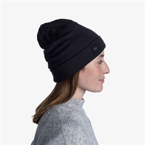 Ciep A Czapka Buff Merino Wool Heavyweight Solid Black