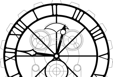 Wicked Clock Set Design Black By Laingdesign Redbubble