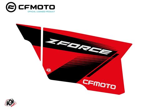 Graphic Kit Complete Doors Pcz Cf Moto Zforce Red