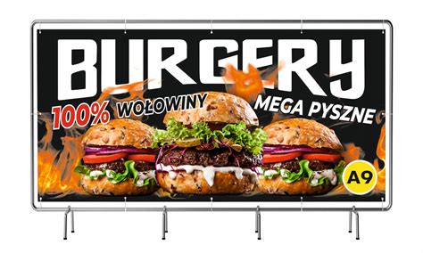 SOLIDNY BANER REKLAMOWY 200cm X100cm GOTOWE WZORY Cena Opinie