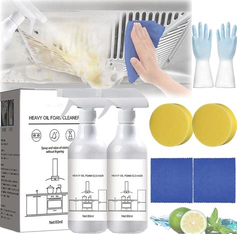 RJDJ Spray de espuma de salpicaduras para baño limpiador de horno de